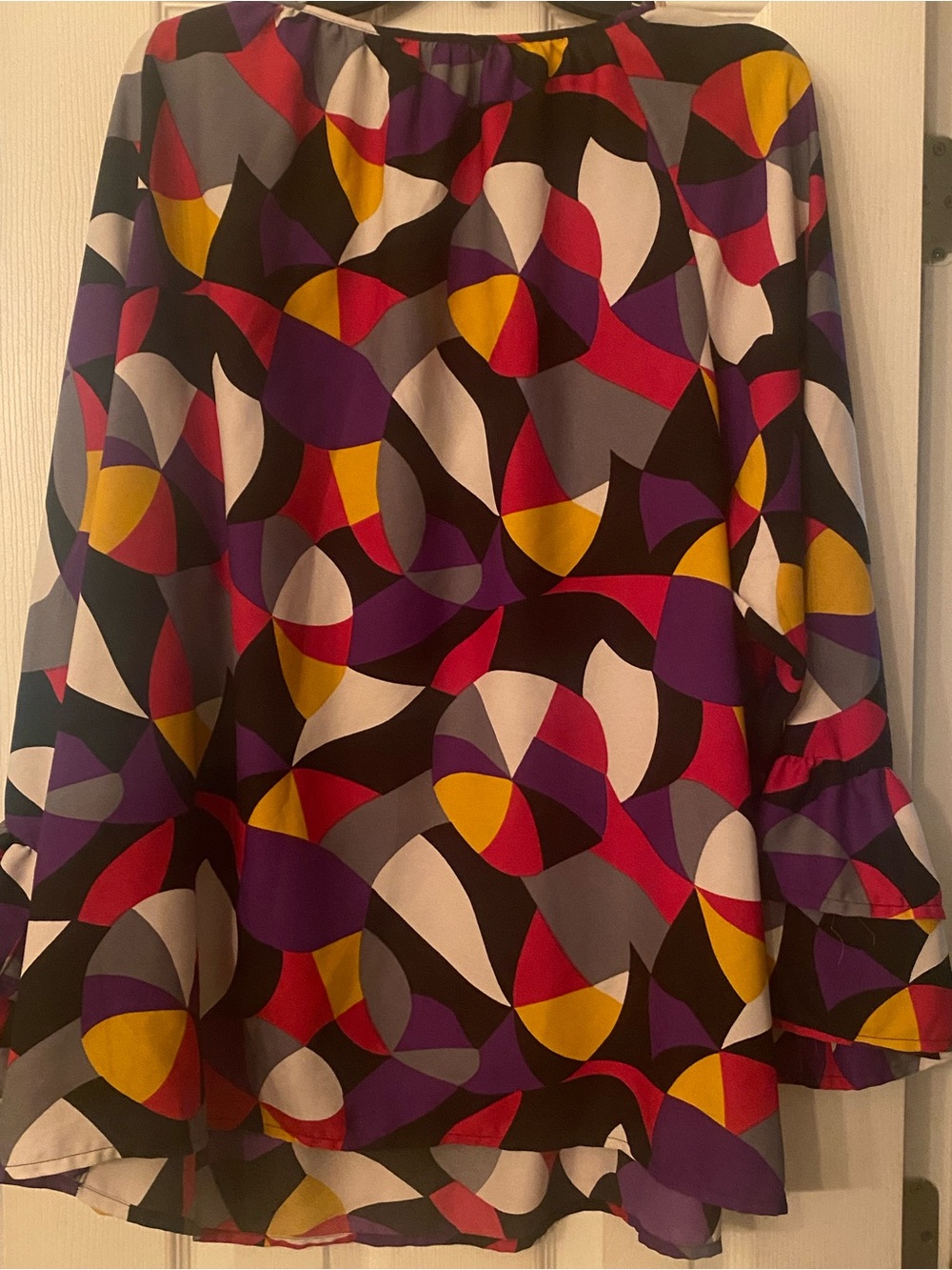 Abstract Print A-Line Women's Skirt in Multicolor